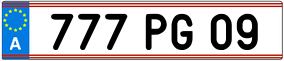 Trailer License Plate
